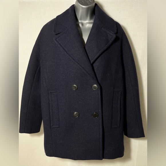 NEW Madewell Carville Oversized Peacoat in Insuluxe Fabric!!! - Picture 4 of 8